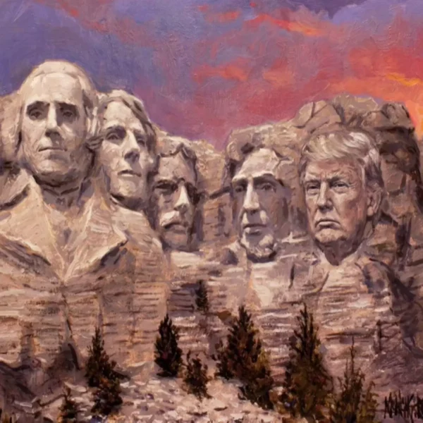 Trump Shares AI-Generated Mount Rushmore Image Featuring Himself
