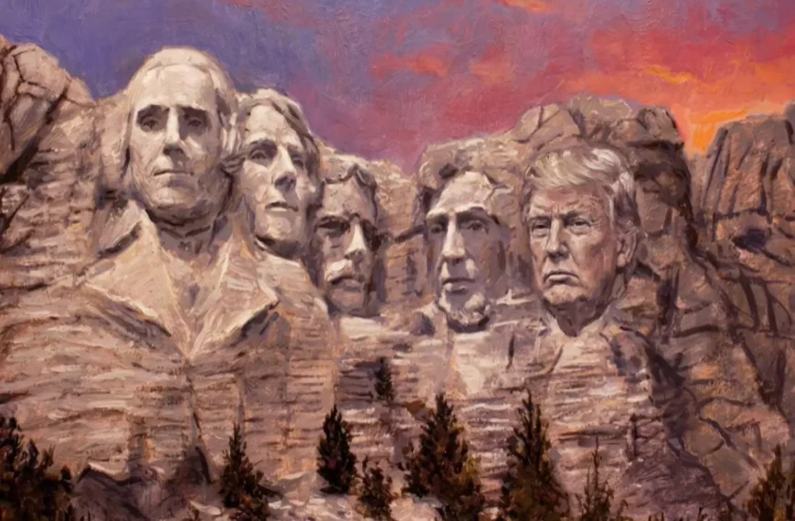 Trump Shares AI-Generated Mount Rushmore Image Featuring Himself
