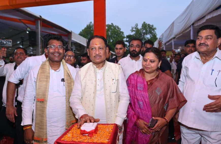 CG CM Sai inaugurates Gondwana Bhavan in Gariaband, announces Rs 63 lakh for tribal cultural hub
