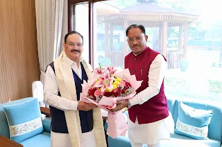 CM Meets J P Nadda in Delhi Over Key State needs