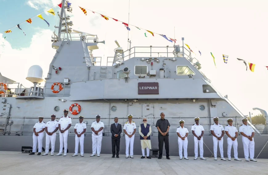 PM Modi Hands Over India-Built Patrol Vessel to Seychelles