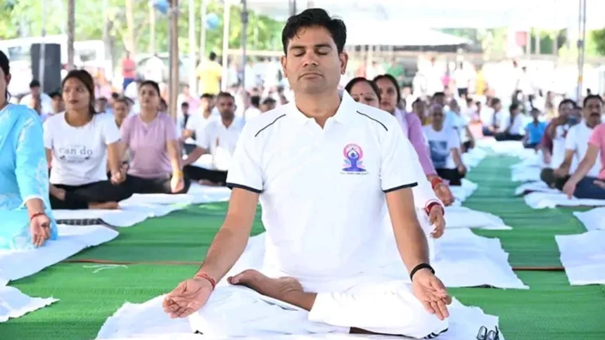 Yoga is the base of our cultural heritage and a healthy life: CG FM O.P. Choudhary