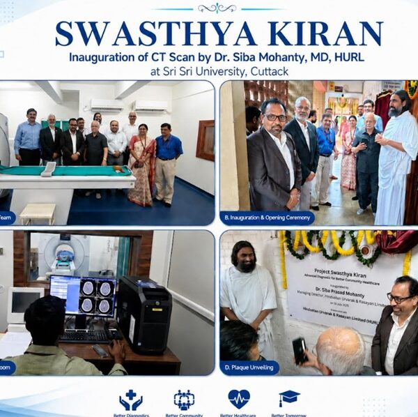 The Art of Living and HURL Inaugurate Project SWASTHYA KIRAN: A New Light for Diagnostic Healthcare in Odisha