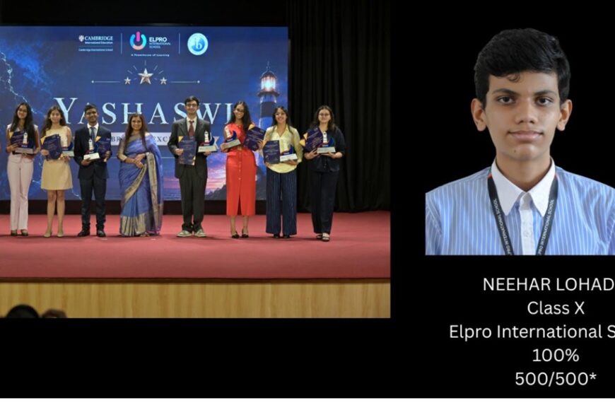 Elpro International School Celebrates Remarkable CBSE Class 10 Results with a Perfect 500/500