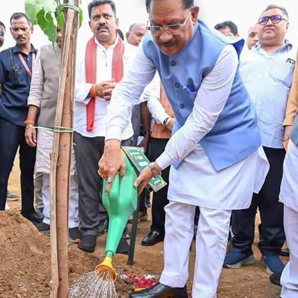 CM Sai Launches Van Mahotsav 2026: Plants a Sacred Fig in His Mother’s Name