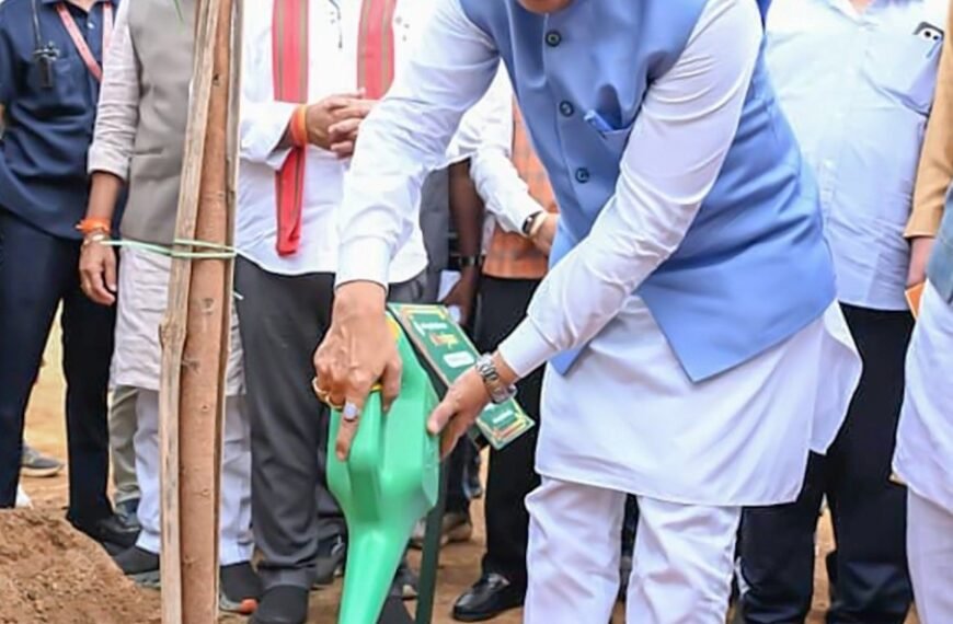 CM Sai Launches Van Mahotsav 2026: Plants a Sacred Fig in His Mother’s Name