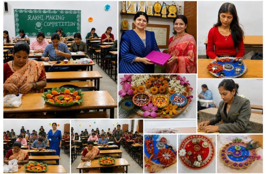 Creativity Meets Tradition at Pragati College Rakhi Making Competition
