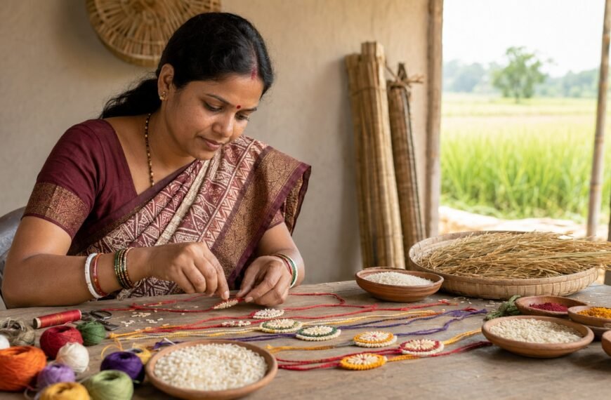 Vishnu Bhog Rice Rakhis: When ‘Vocal for Local’ Becomes a Celebration of Rural Creativity-By-Kumar Bahukhandi