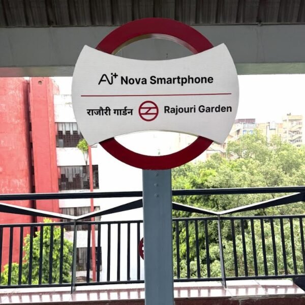 Ai+ Smartphone Takes Over Rajouri Garden Metro Station in&hellip;