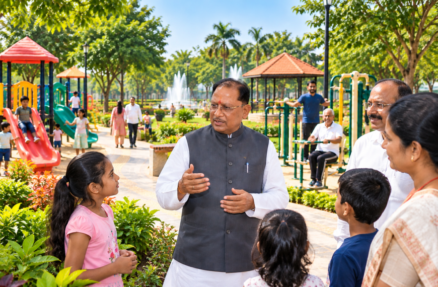 ₹7.29 Crore Parks to Add Green Spaces, Public Amenities in Three Chhattisgarh Cities: Vishnu Deo Sai