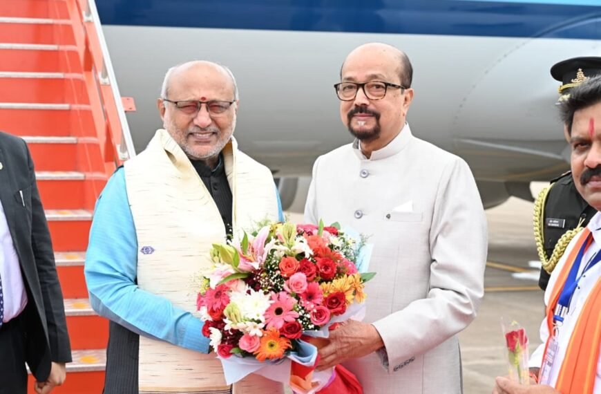 Vice President Radhakrishnan Arrives in Chhattisgarh for AIIMS Raipur Convocation