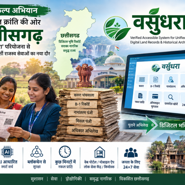 ‘Vasundhara’ to Usher in a New Era of Transparent Revenue Services in Chhattisgarh-By Vishnu Prasad Verma