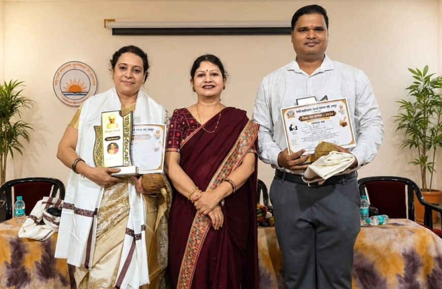 Two Pragati College Faculty Members Felicitated at Shiksha Ratna Samman Ceremony 2026