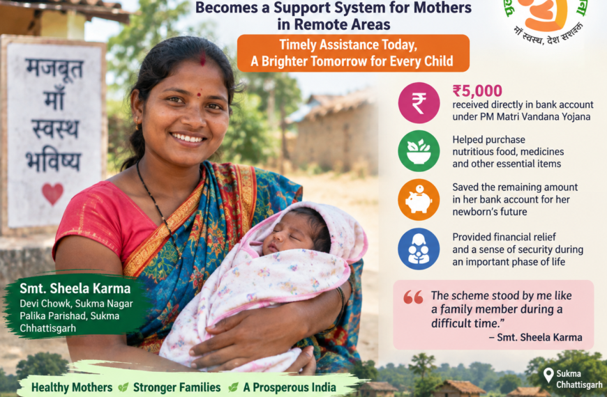 PM Matri Vandana Yojana Becomes a Support System for Mothers in Remote Sukma