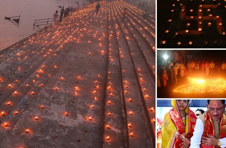 Chhattisgarh Illuminates with Over 1.50 Crore Diyas to Celebrate PM Modi’s 76th Birthday