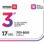 Chitkara University Ranks 3rd in…