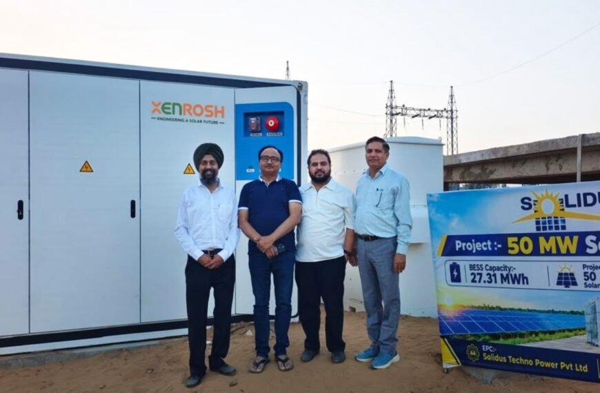 Solidus Techno Power Marks a New Milestone with 27.31 MWh BESS Project Integrated with 50 MW Solar Project for SBF Ispat