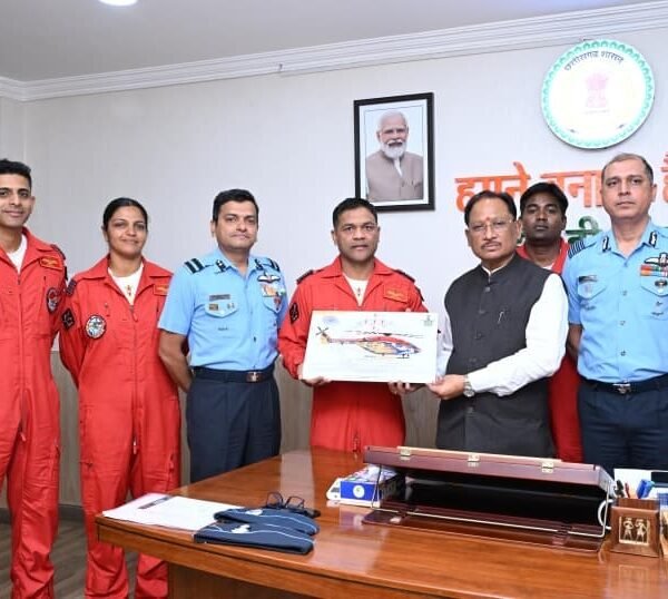 Sarang Team Meets CM Sai Ahead of Rajyotsav Air&hellip;