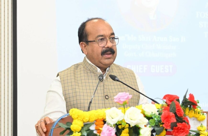 Youth Will Lead a Developed India, Says Deputy CM Arun Sao at NIT Raipur Conclave