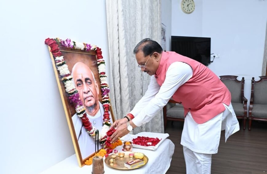 Sardar Patel’s Vision of Unity Continues to Inspire Nation-Building: CM Vishnu Deo Sai