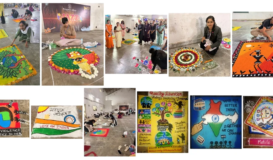 Pragati College Opens JAZZ 2026 with Rangoli Celebrating Art, Culture and Social Awareness