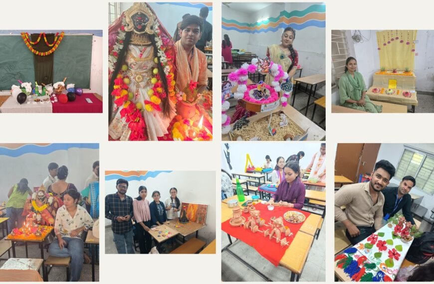 Creativity Meets Devotion as Pragati College Students Bring Goddess Durga and Lord Krishna to Life at JAZZ-2026
