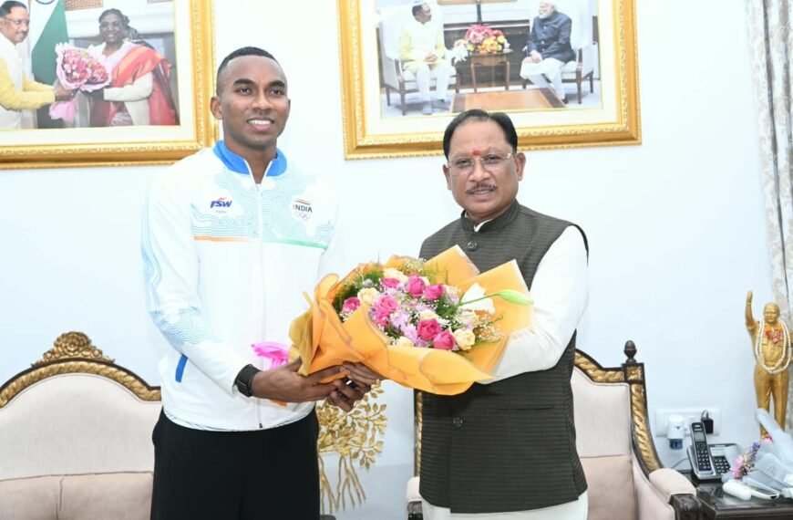 From Jashpur’s Remote Village to Asian Games Glory: CM Vishnu Deo Sai Hails Bronze Medallist Animesh Kujur as Pride of Chhattisgarh