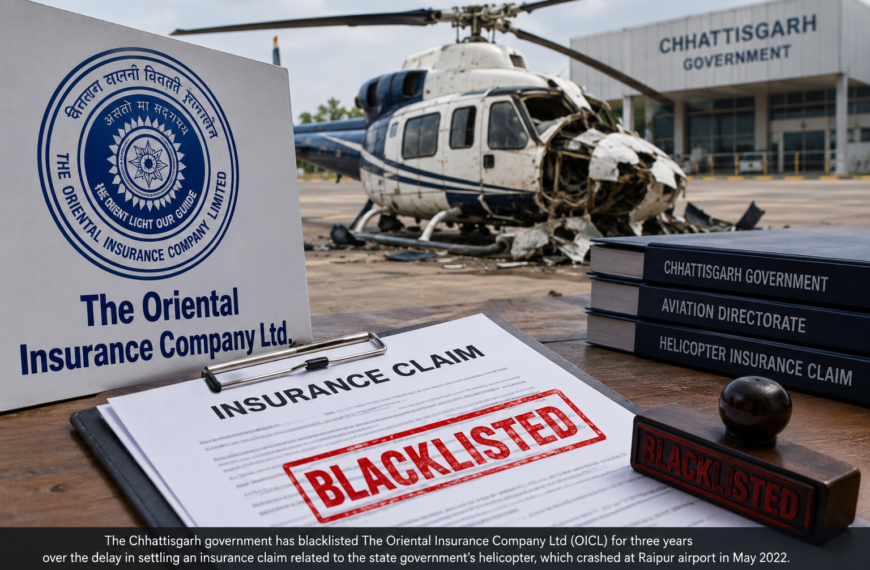 Oriental Insurance Blacklisted for Three Years Over Delay in State Helicopter Claim