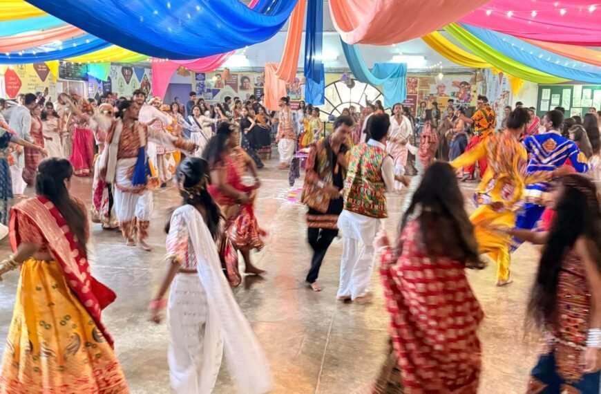 Pragati College Comes Alive With Colours, Devotion and Dance as Students Celebrate Grand Garba Raas