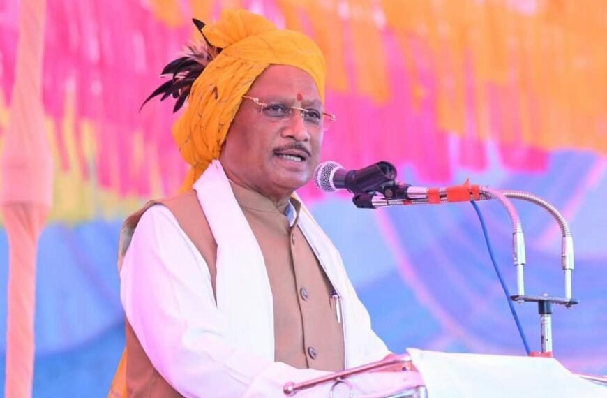 CM Vishnu Deo Sai Announces Five Major Development Projects for Bilaigarh at Historic Rajshahi Dussehra Festival
