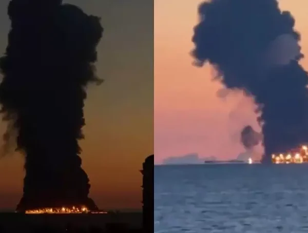 Oil Tanker With 23 Indians Aboard Set Ablaze Off&hellip;